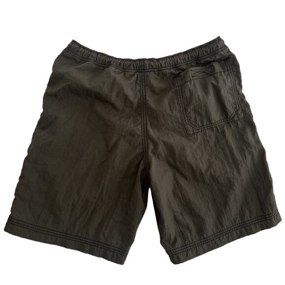 NIKE Air Shorts Men Size L Vintage Windbreaker Green Jorts Y2k Made By Champs - Picture 2 of 3